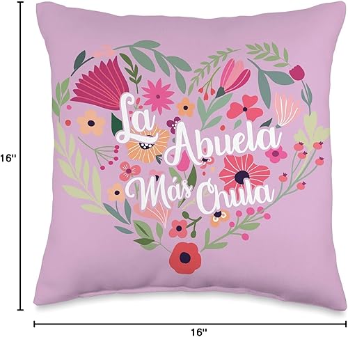 Miniatura 4 de Regalos para Abuelita Abuelita Best Gifts for Abuelita - Almohada para Abuela Mas Chula, 16.0 x 16.0 in, multicolor