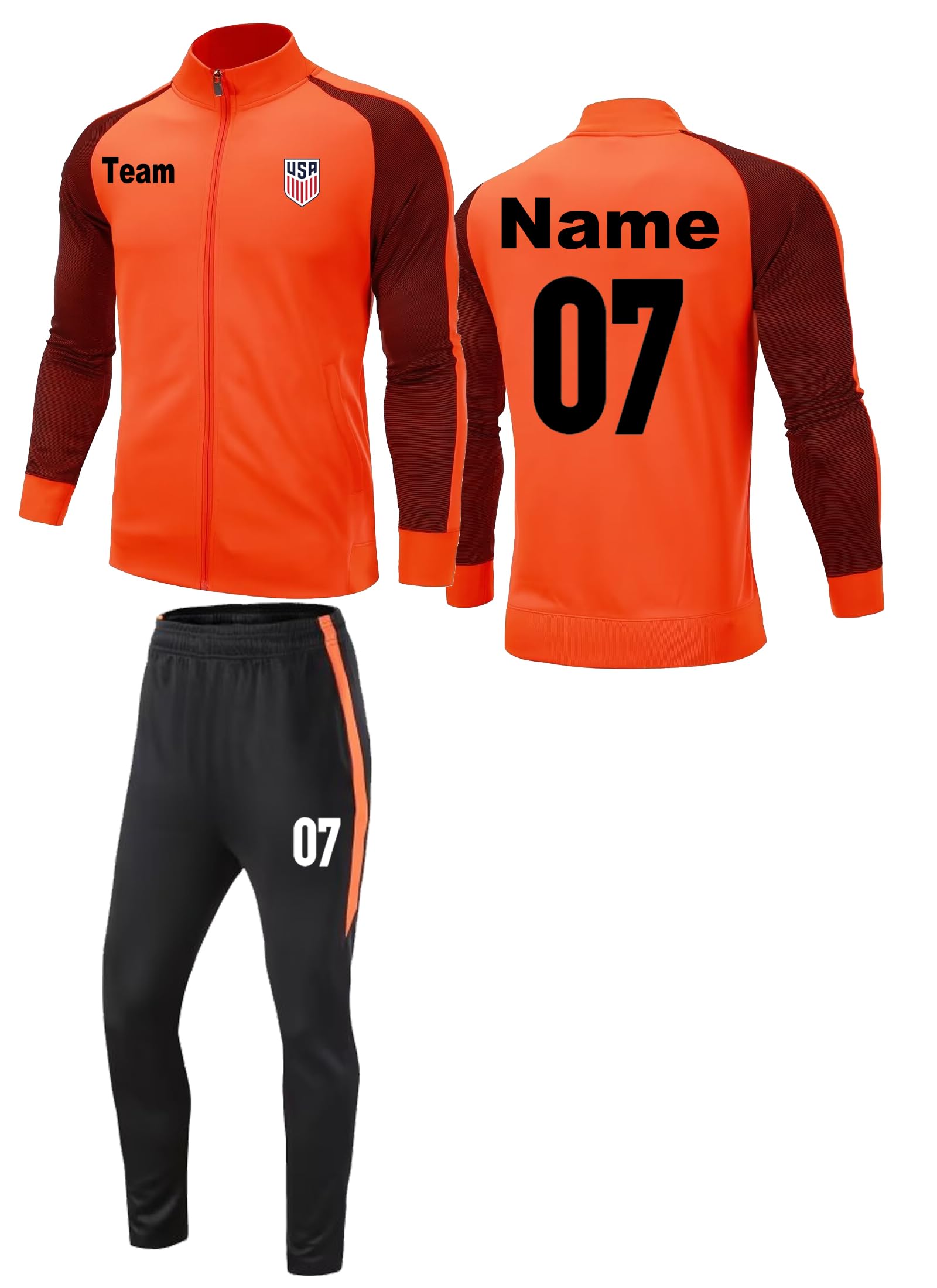 TOMIYO Custom Track Jackets and Pant Personalized Tracksuit Soccer Jersey with Team Name Number for Men Women Boy