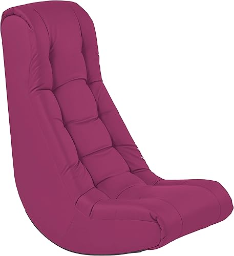 Factory Direct Partners Mecedora de suelo suave copetuda, silla acolchada para niños, adolescentes y adultos, ideal para leer, jugar, meditar,