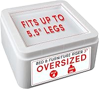 Vista 22 de DEDU Elevadores de cama de gran tamaño, resistentes, apilables, paquete de 4, elevadores de muebles para sofás de 2 pulgadas o 4 pulgadas, soporta