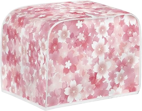 Vista 264 de UNICEU Funda acolchada para tostadora con patrón de café, se adapta a la mayoría de tostadoras estándar de 4 rebanadas patrón de café,Hojas de otoño