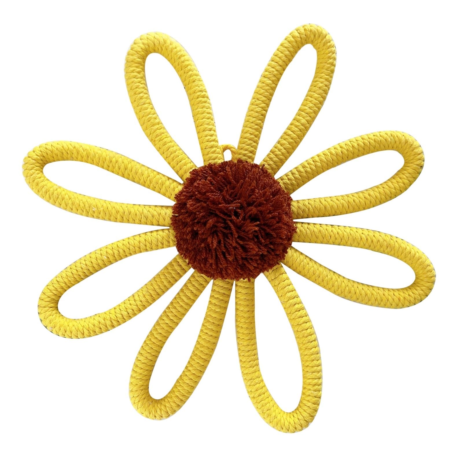 Bohemian Sunflower Weaving Lace Wall Hanging - Elegant Home Decoration for a Cozy Atmosphere