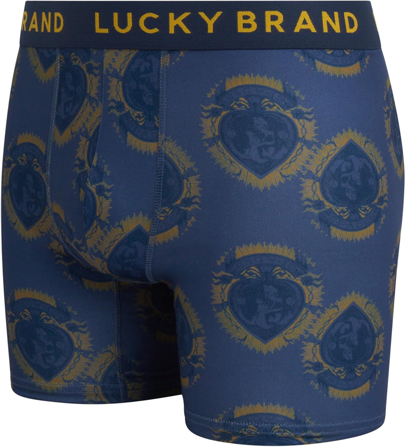 Lucky Brand Mens Boxer Briefs - 6 Pack 6'' Inseam Super Soft Stretch Mens Underwear Boxer Briefs with No Fly Pouch Boxers - Image 5