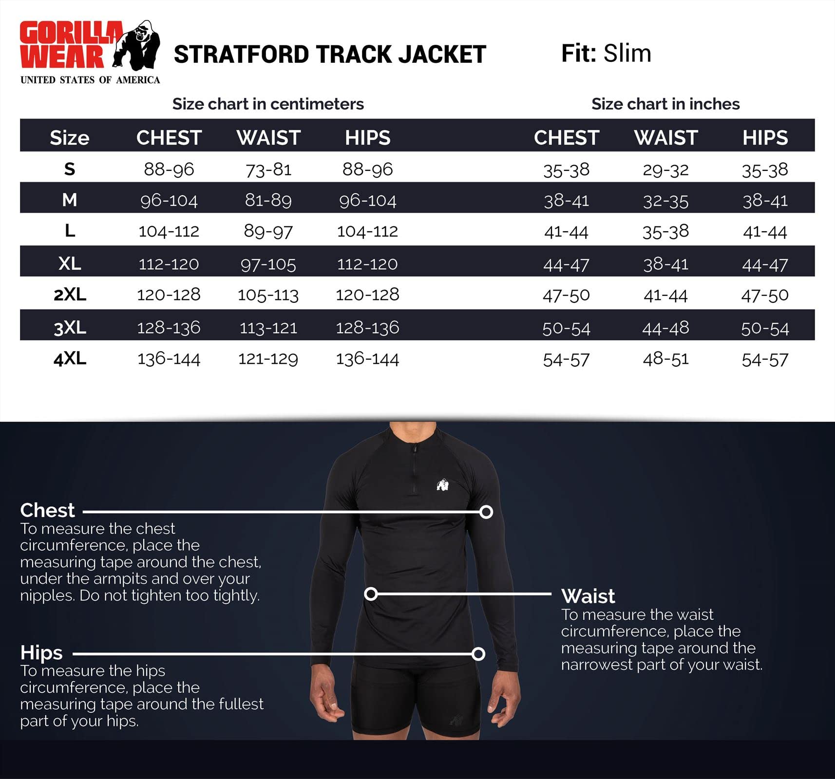 Gorilla Wear kurtka treningowa Mężczyźni Stratford Track Jacket