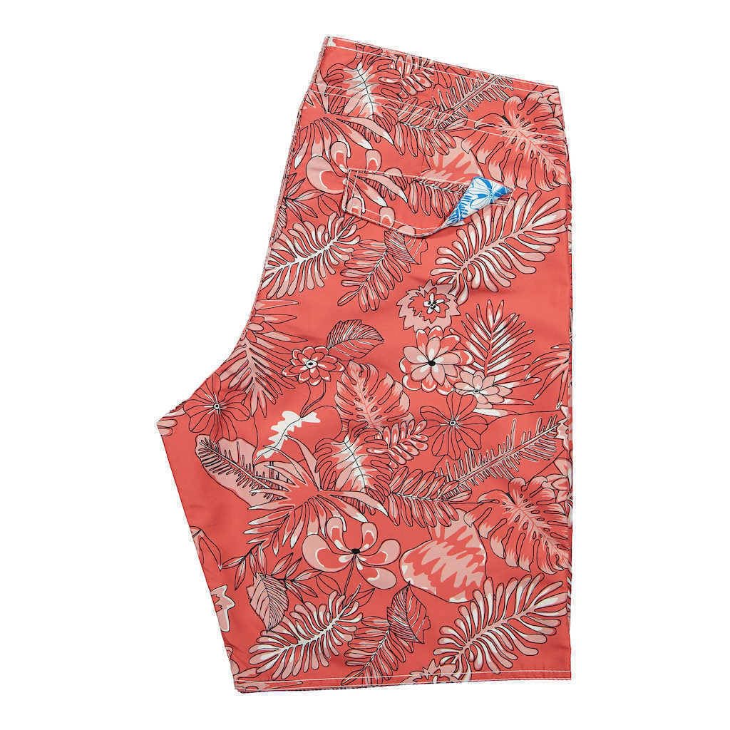 Panareha Boardshorts in Poliestere Riciclato Waikiki Rosso (44)