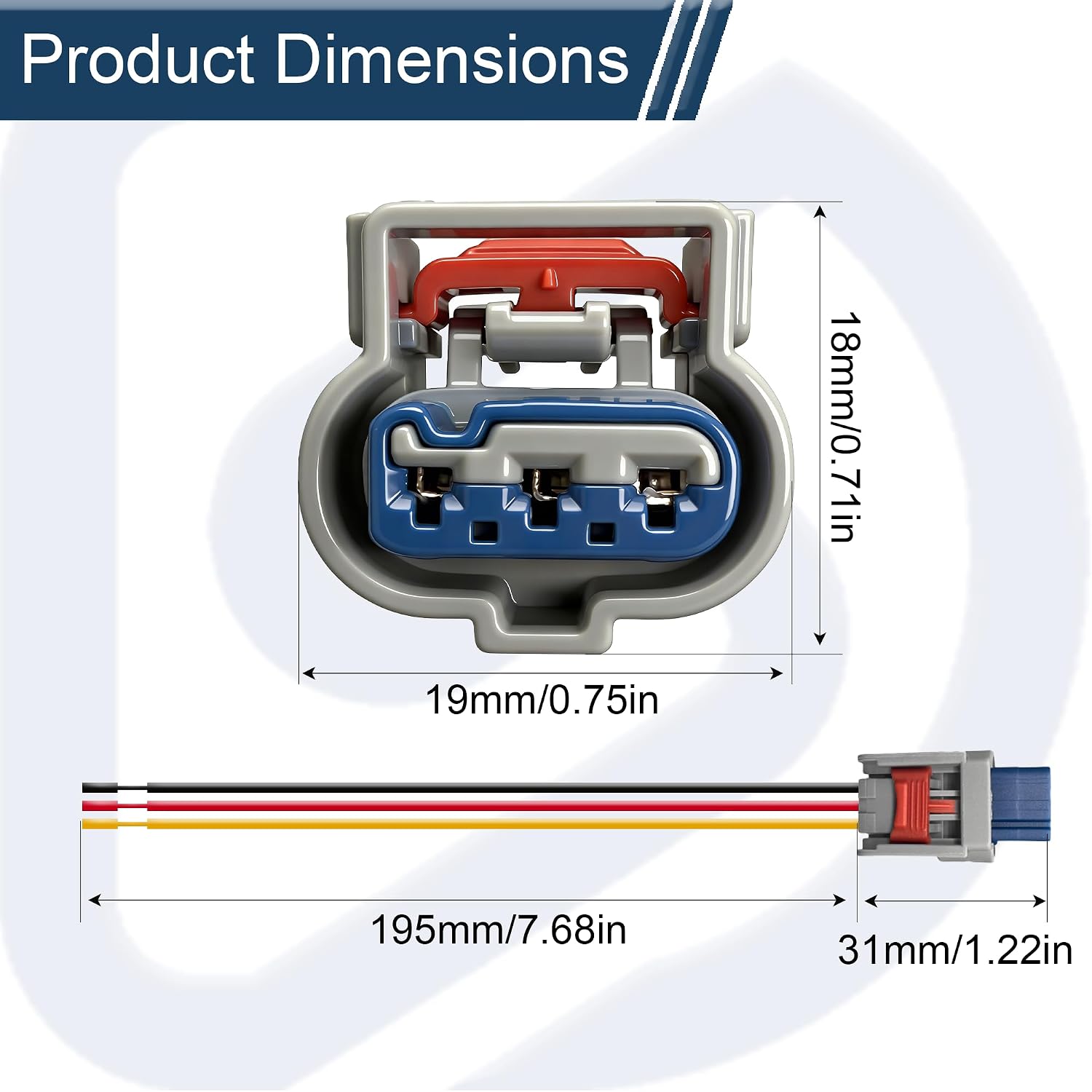 PT2980 2Pcs Oil Pressure Sender/Switch Connector Wiring Harnesses - Compatible with Select Buick, Chevy, Cadillac, GMC, Ford Replaces#S2882