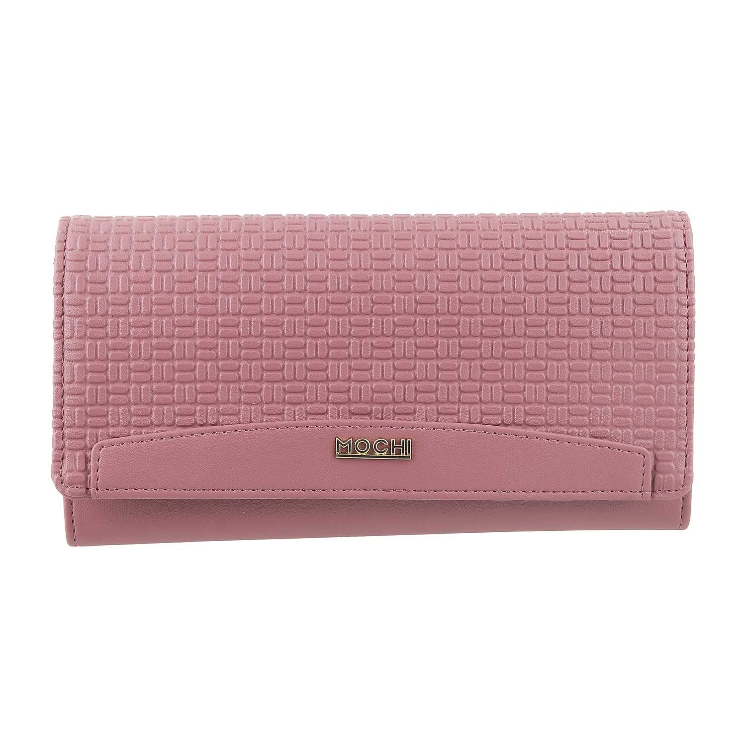 mochi Womens Synthetic Pink Clutch (One Size)-picture-31