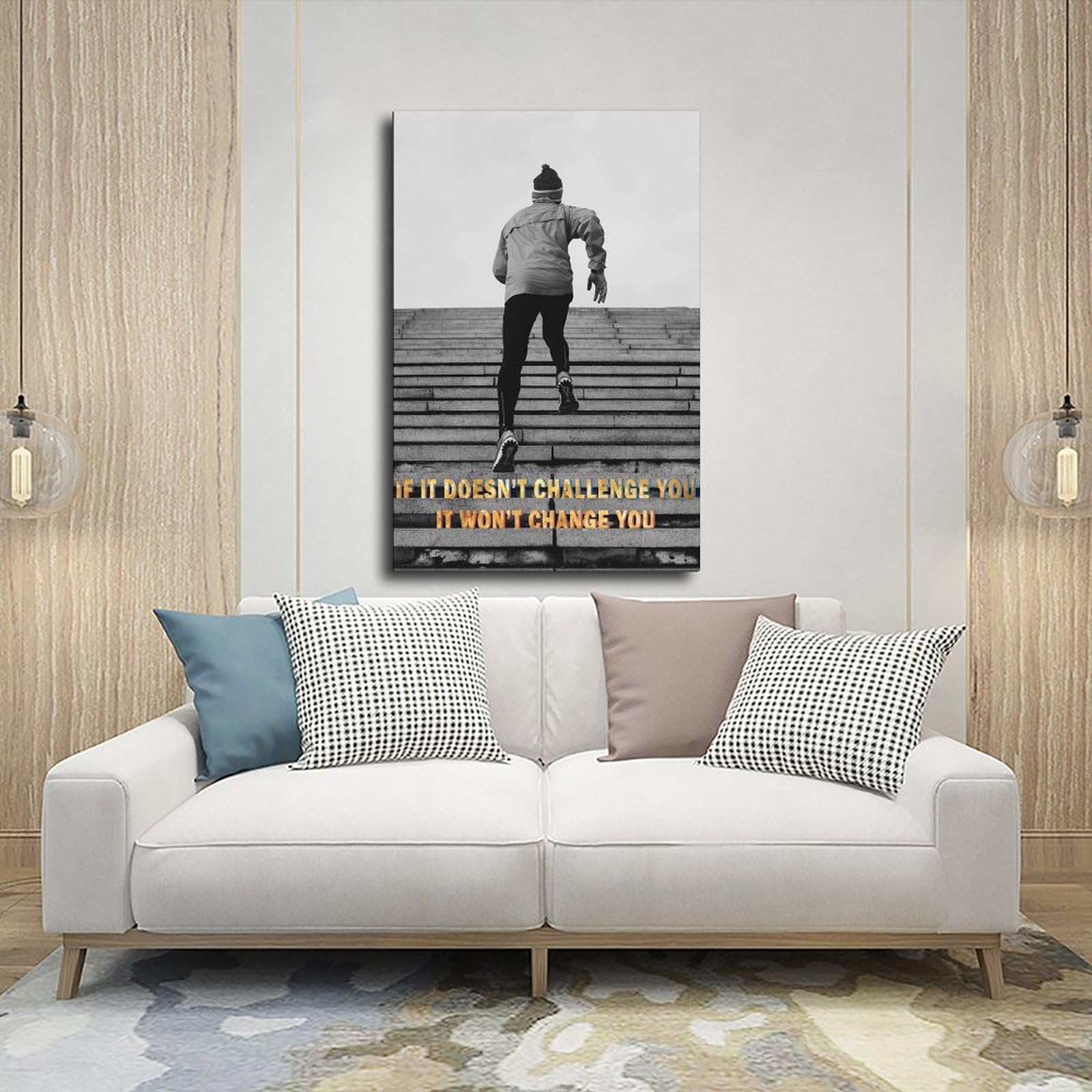Poster motivazionali su tela, poster per soggiorno, decorazione regalo