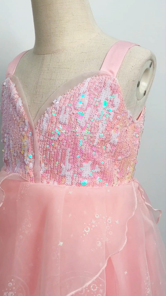 Disfraz de Bruja Buena Infantil 7 Piezas Rosa Talla 7-8 Años miniatura 7