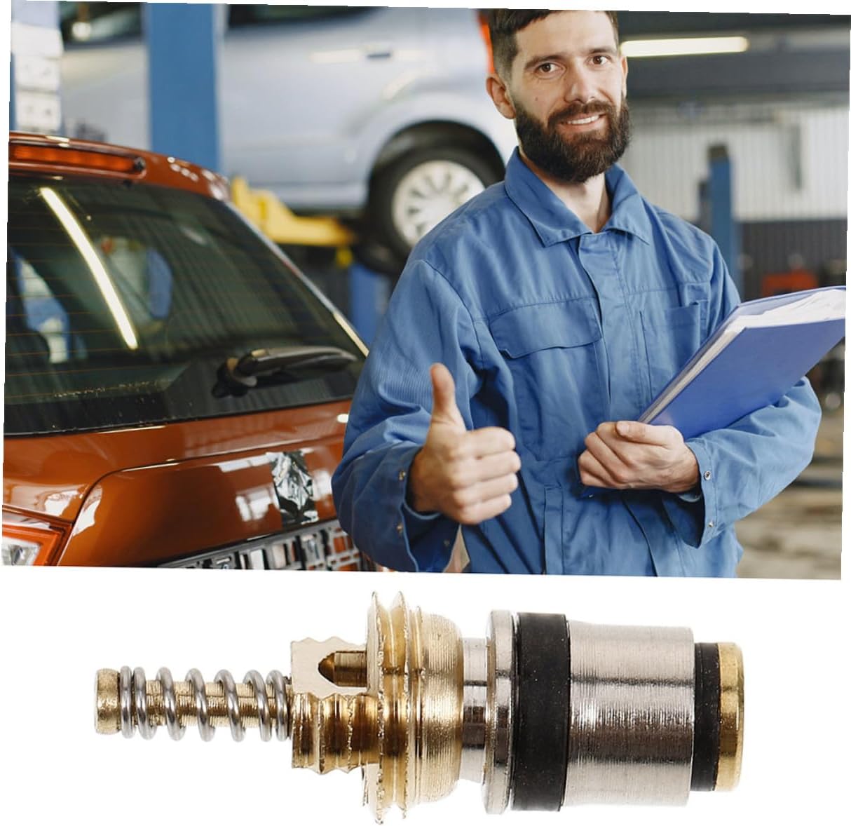 Gadpiparty 10pcs Automotive Air Conditioning Valve Stem Kit High and Low Pressure Valve Stem Core for Car Ac System R134a for Vehicle Climate Control