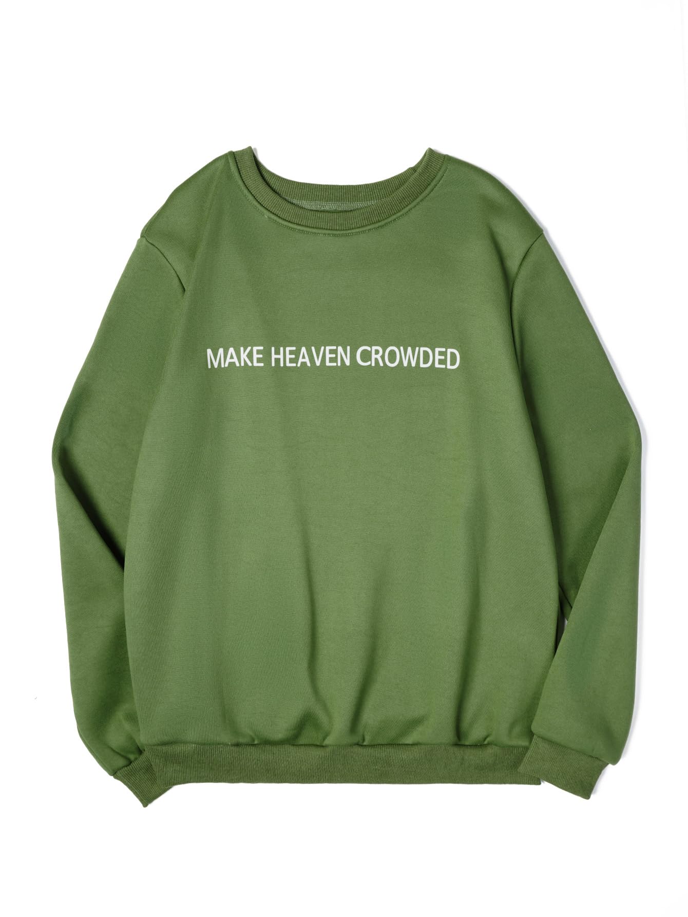 SKAYSWomen's Letter Printed Sweatshirt Casual Long Sleeve Loose Round Neck Pullover Tops