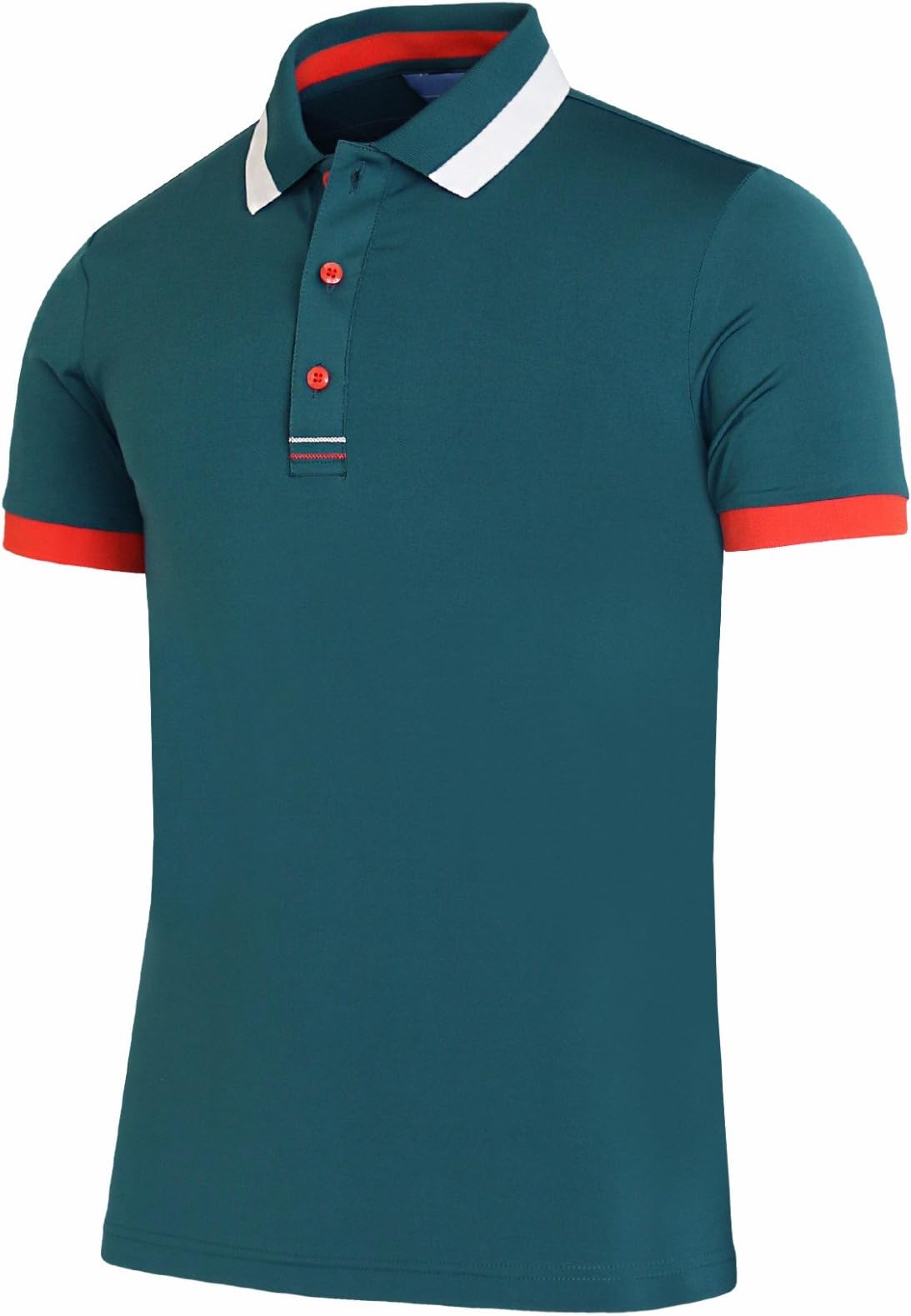 BCPOLOMen's Polo Shirt Short Sleeve Dri Fit Collar, Sleeve Point Various Polo Shirt