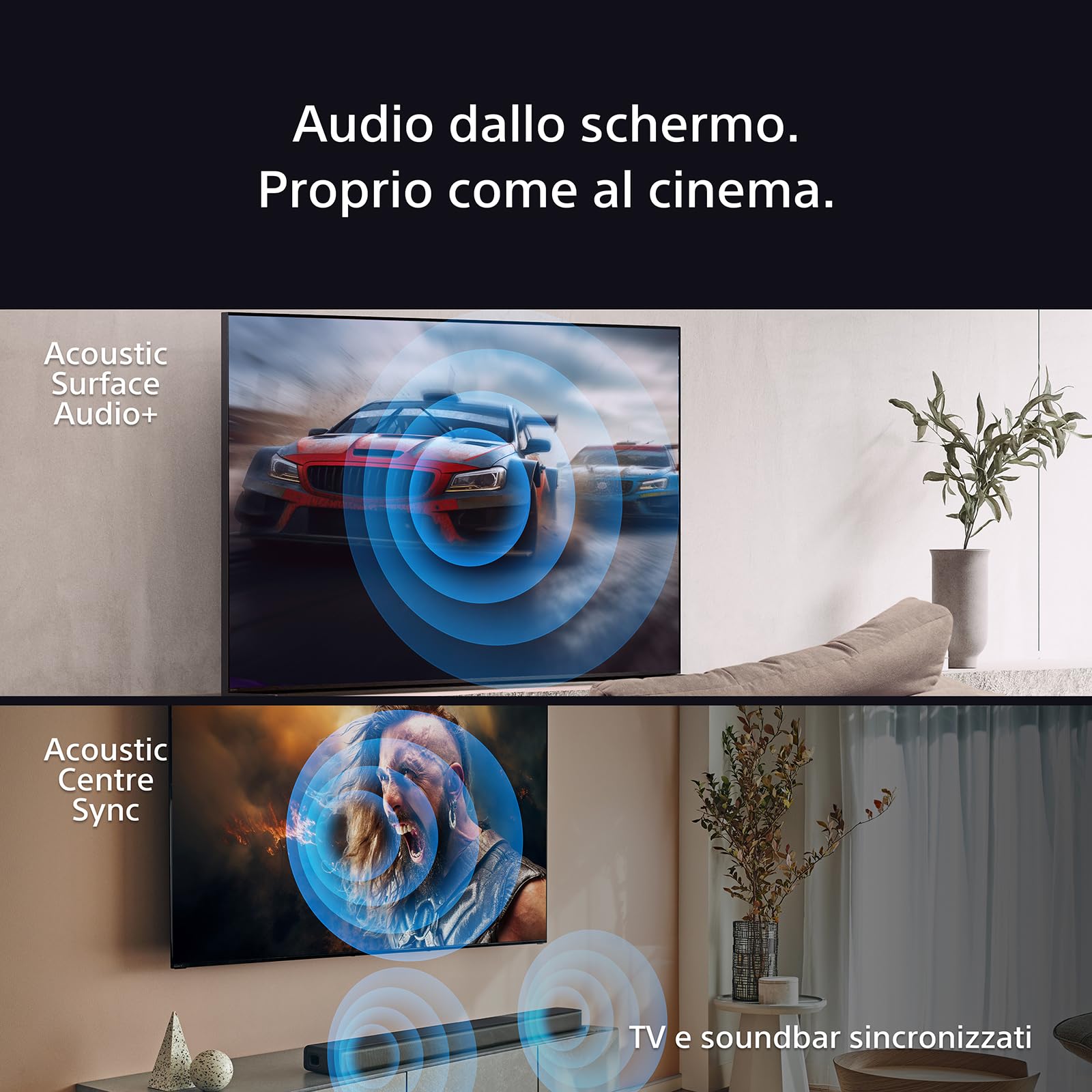 Sony BRAVIA 8 OLED 55 Pollici 4K HDR Google Smart TV | Gaming Menu per PlayStation 5, IMAX Enhanced, Dolby Vision Atmos, Chromecast, AirPlay, 120Hz 55XR80