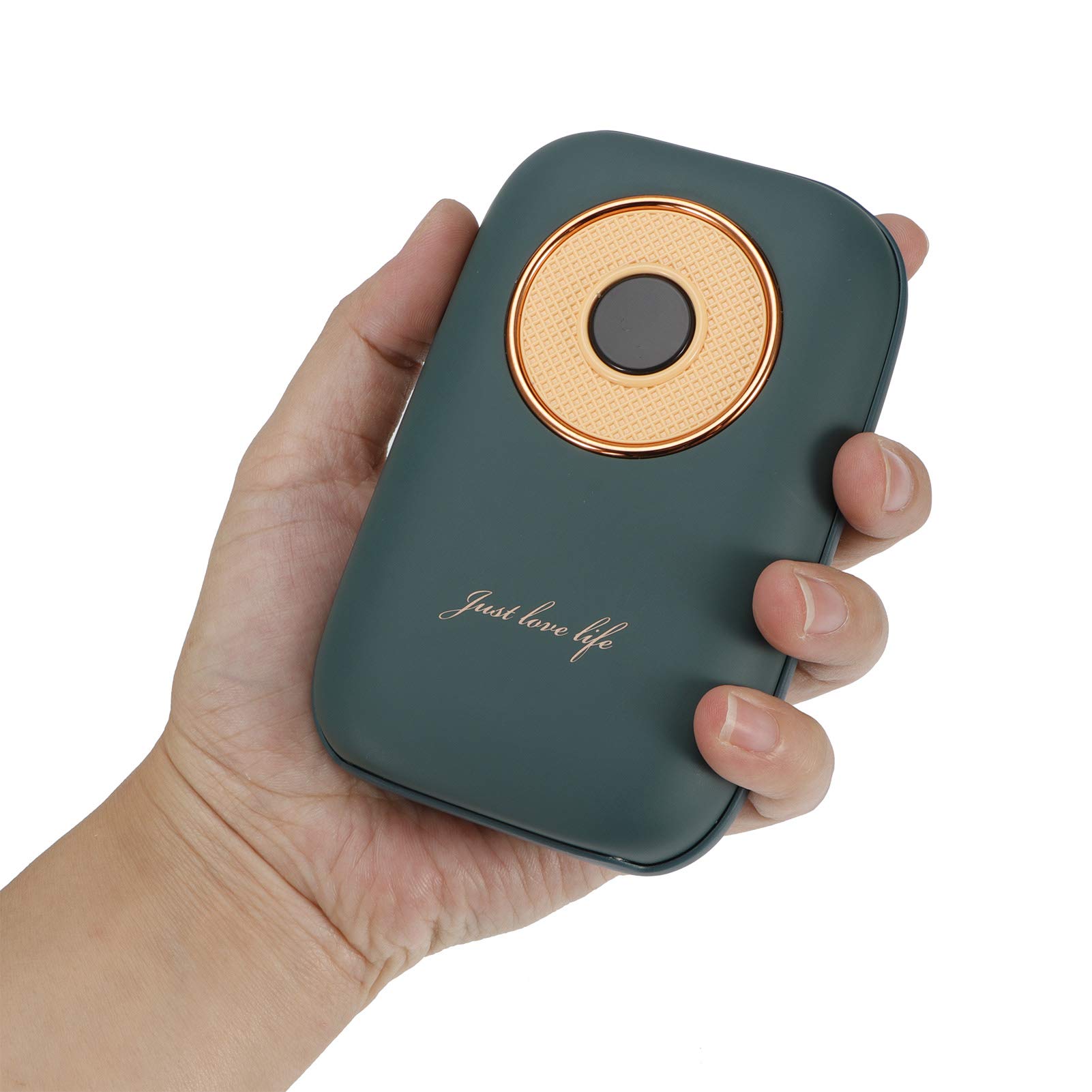Cocoarm Scaldamani Portatile con Display Digitale Power Bank 10000mAh USB Ricaricabile PC Lega di Alluminio Silicone da 122 a 140F per Uso Invernale all'aperto