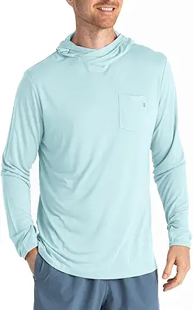 Free Fly Men's Lightweight Hoodie - UPF 20+ Sun Protection Moisture Wicking, Breathable Bamboo Viscose Outdoor Shirt for Men