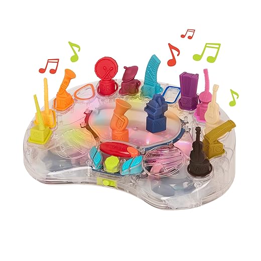 B. toys B - Symphony - Interactive Musical Orchestra Toy with 13 Instruments & 15 Classical Songs, Light-Up Stage for Baby Toys & Toddlers, Educational Music Learning Set for Kids Ages 3+