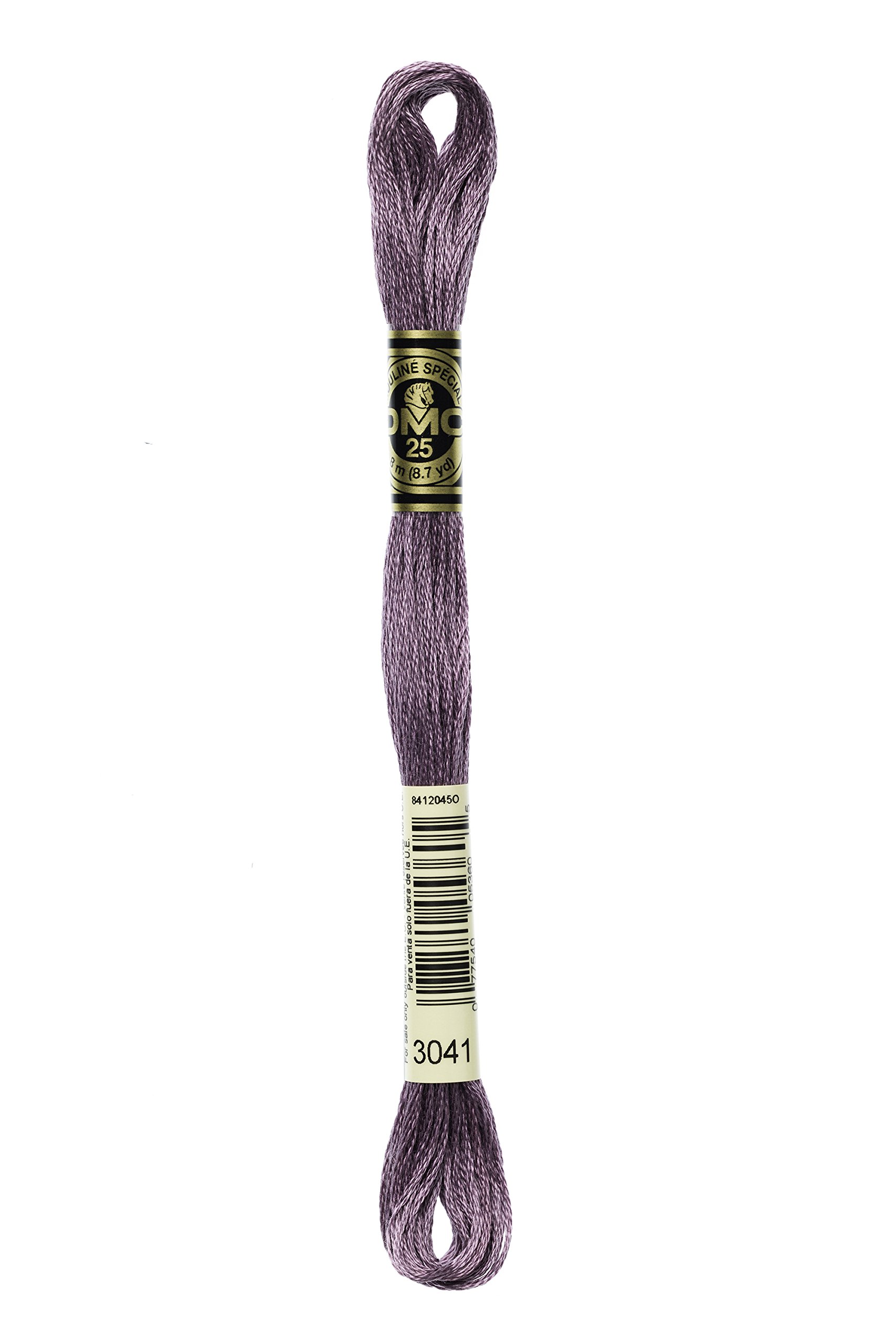 DMC 117MC-3041 Cotton Embroidery Floss - 3041 Purple - 8 Metres