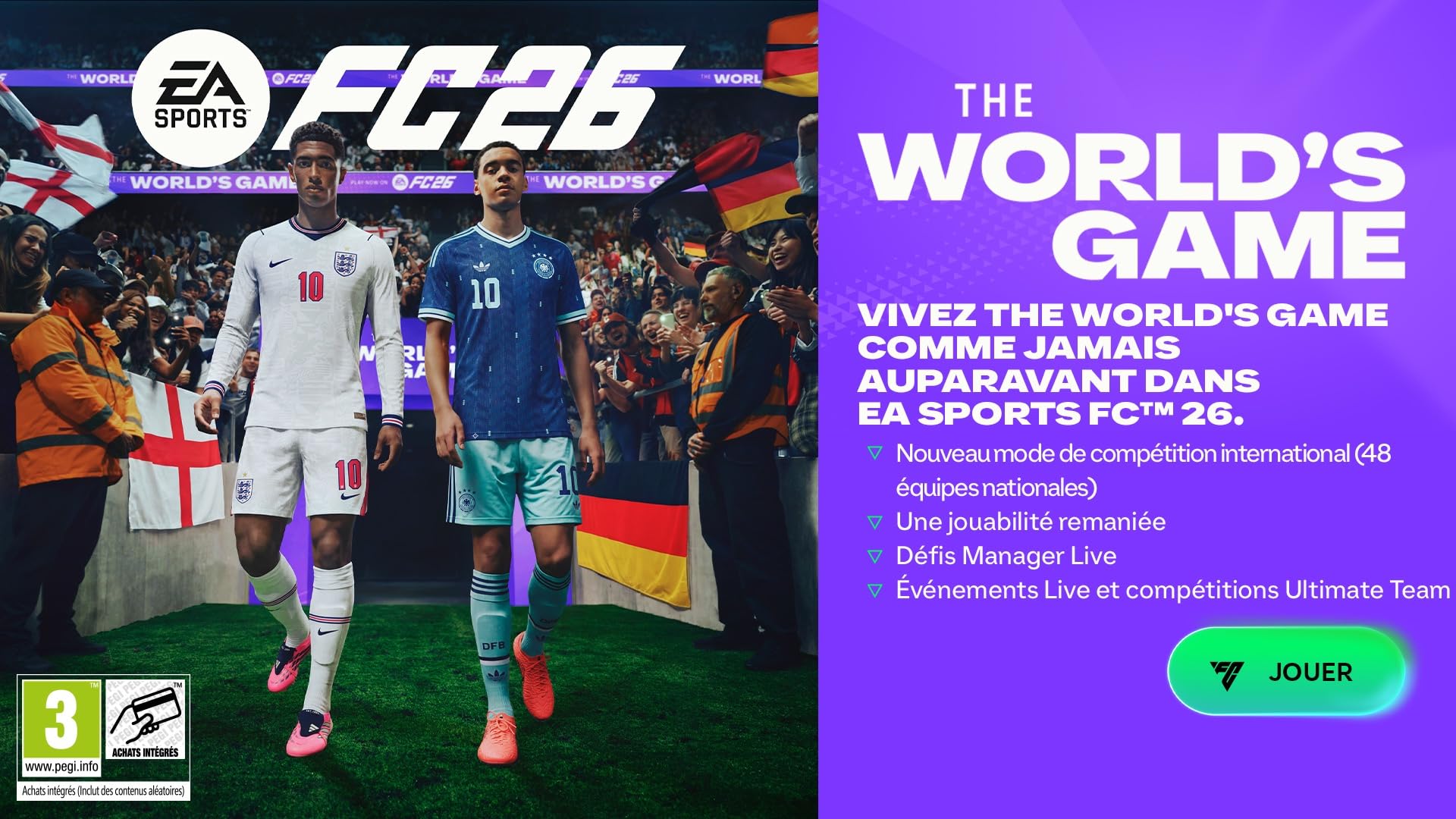 EA SPORTS FC 26 Standard Edition PS5 | Jeu Vidéo | Disque | Français