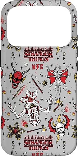 Vista 79 de Funda para iPhone 12 Pro Max Stranger Things Demogorgon Hellfire Club con patrón de club