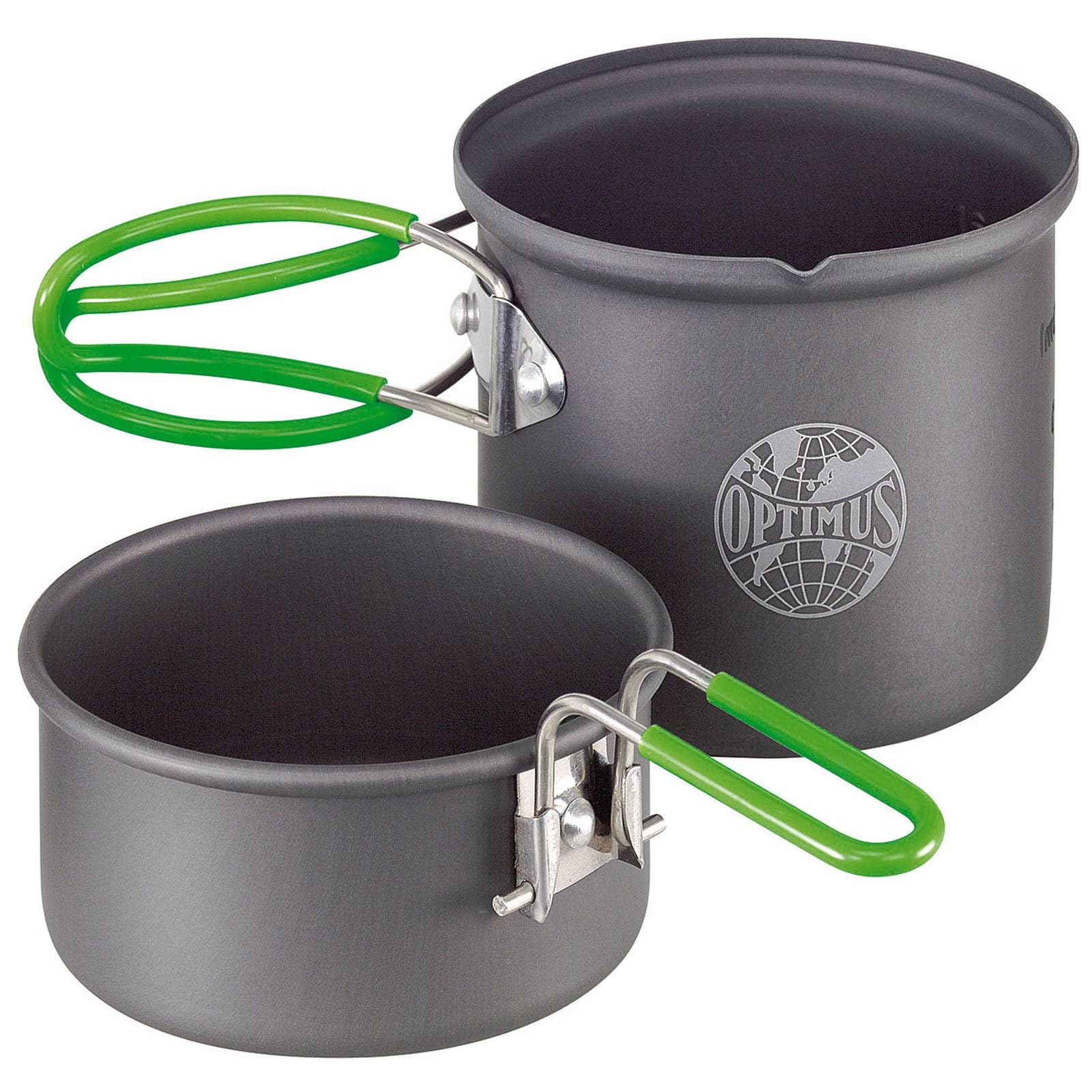 Optimus Terra Solo Kochset – Ultraleichtes 0,6 L Camping Kochgeschirr mit Wärmetauscher & Antihaftbeschichtung | Für 1 Person | 209 g | Aluminium | Kompakt & robust