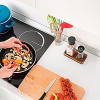 Vista 5 de ALELION Bandeja de tocador pequeña de 6" para baño - Bandeja dispensadora de jabón de cocina de madera de acacia - Bandeja decorativa para tocador