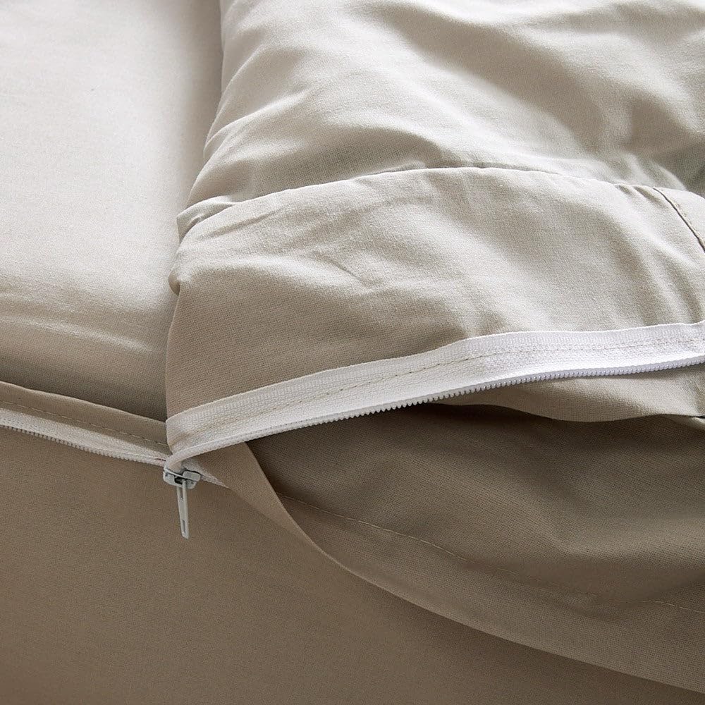 10XDIEZ Funda saco ajustable algodón naia beig (Beige - Cama 105cm)