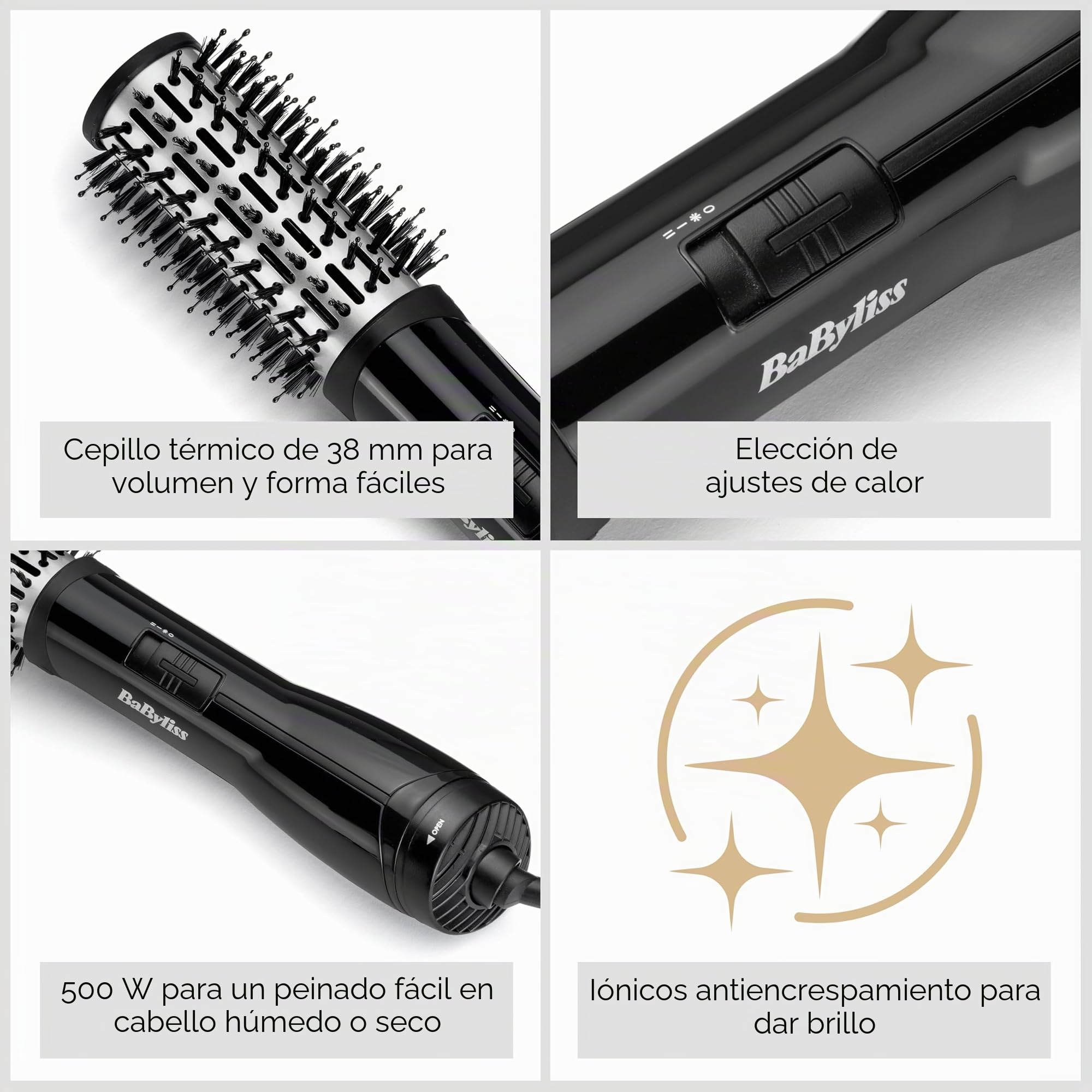 BaByliss Flawless - Cepillo térmico alisador