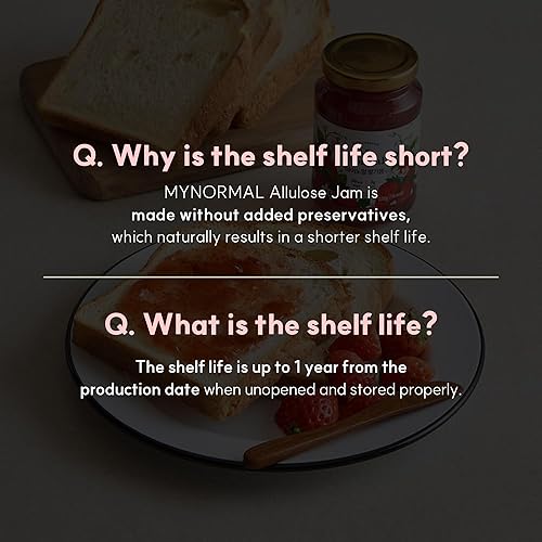 Miniatura 8 de My Normal Mermelada de fresa sin azúcar, apta para diabéticos, gelatina de fresa al 50% con alulosa, keto y mermelada de azúcar cero  solo 4