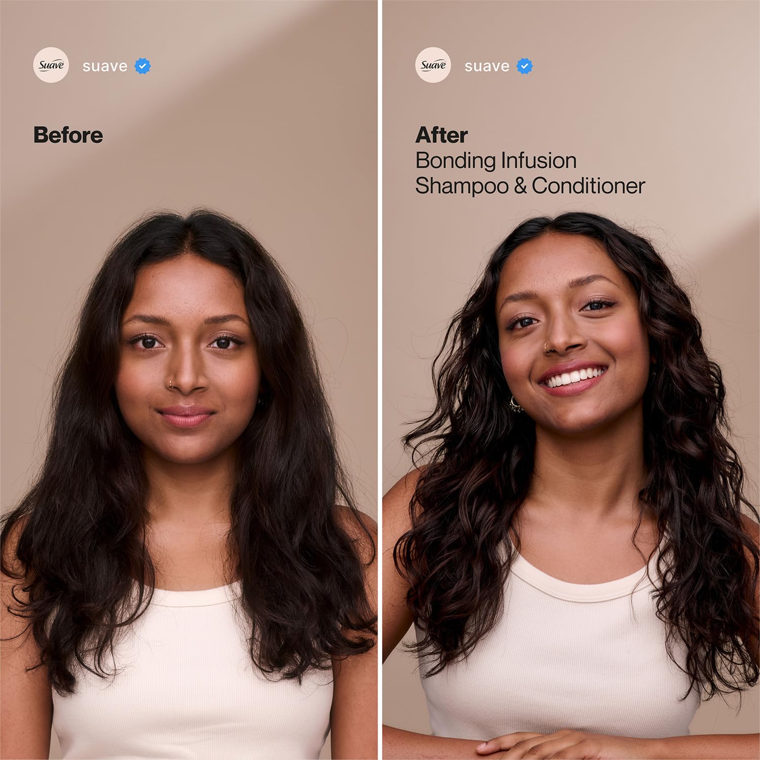 Suave Bonding Infusion Repairing Conditioner 2-Size Bundle, Intense Moisture Restores Shine & Resilience to Weak, Damaged Hair - Image 4