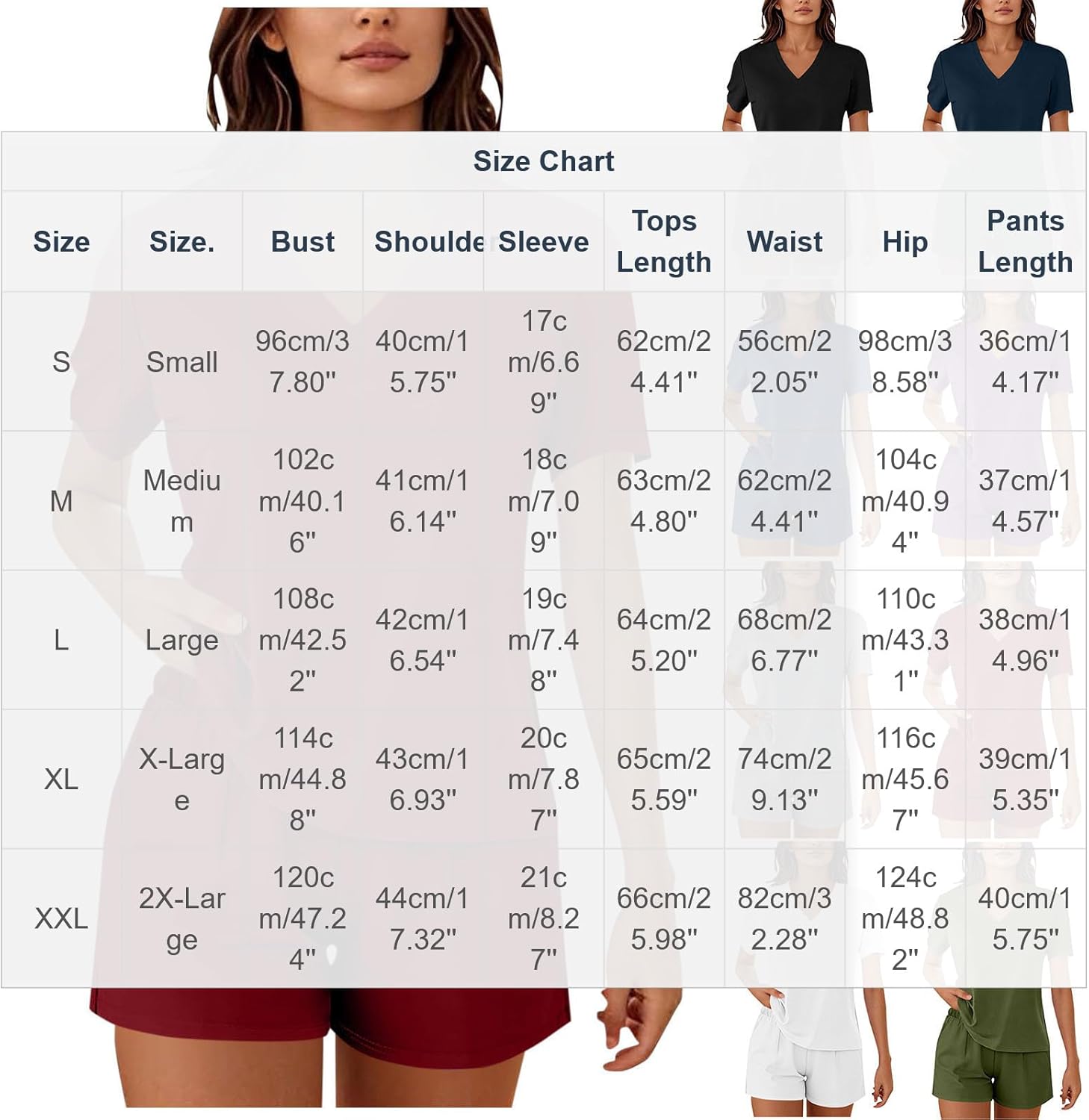 Xiaojmake Pajamas Set for Women Super Soft V Neck Short Sleeve Pajamas Cooling Summer Sleepwear Plus Size Pjs Shorts Sets