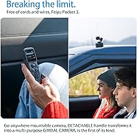 Vista 3 de Feiyu Pocket 3 Kit Cámara de Vlog Manual 4K Estabilización de Imagen de Gimbal de 3 Ejes 1/2.3" CMOS 4K60fps 1080P 120fps Ángulo Ultra