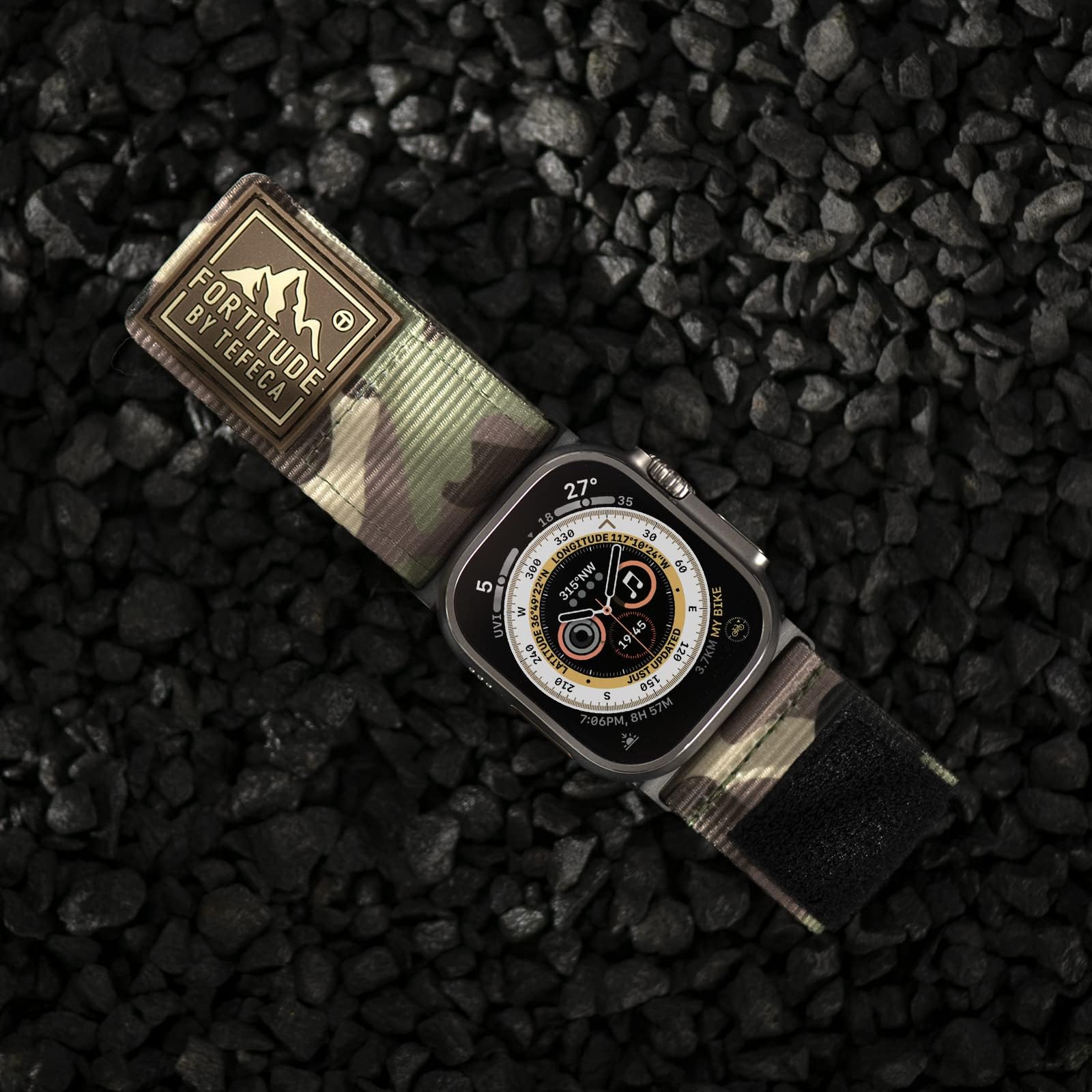 Tefeca Fortitude Series Ultrawide Band Compatible with Apple Watch Ultra/Ultra2 Series 9/8/SE2/7/6/SE/5/4/3/2/1(Camo - Image 3
