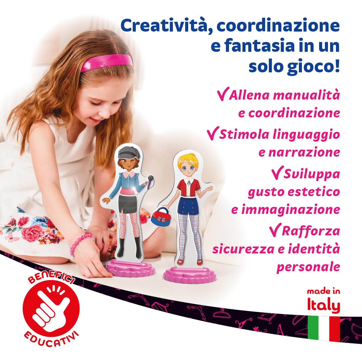 Quercetti - 2935 Magnetic Fashion - Best Friends