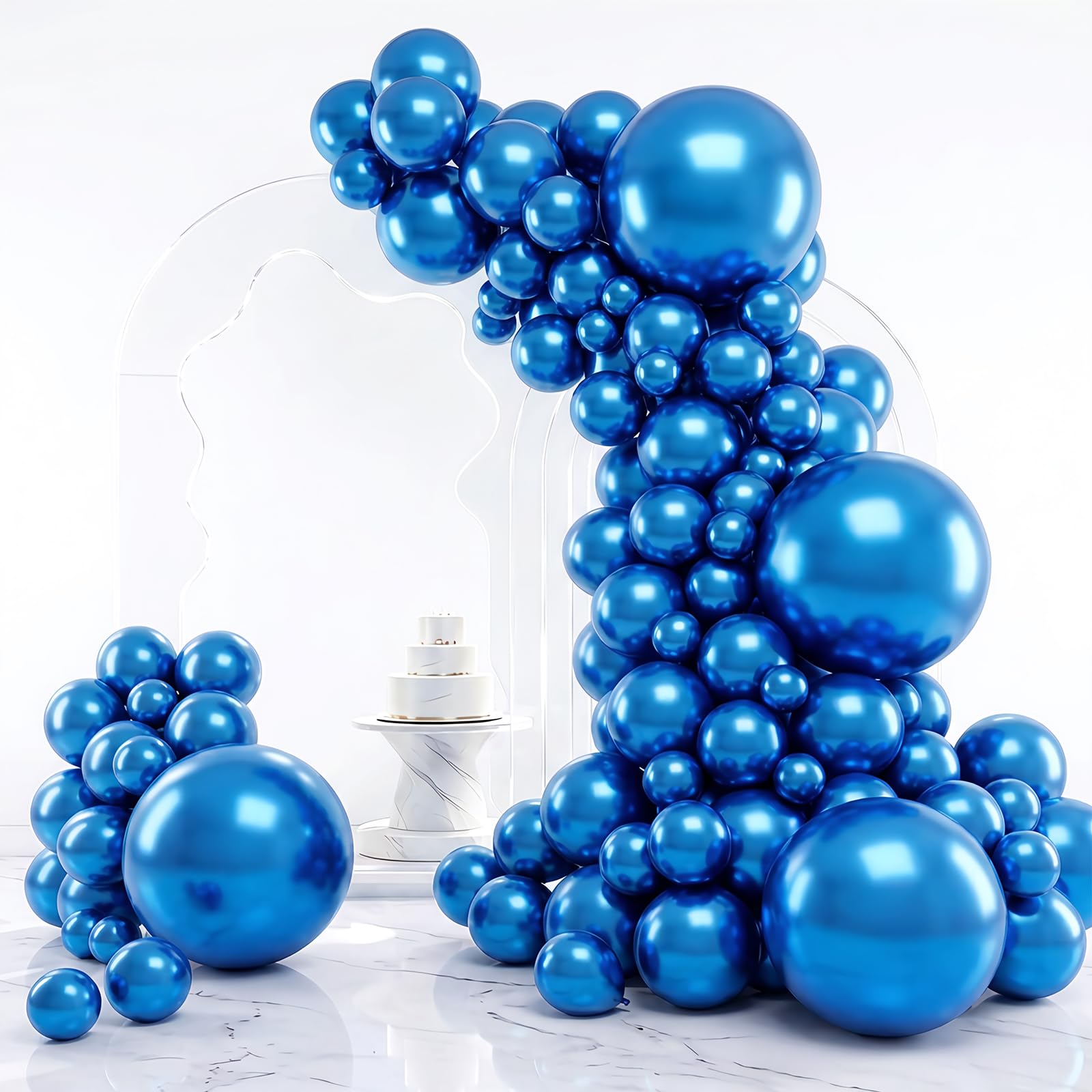 Gold Balloon Arch Kit - 129pcs Chrome Balloons -31