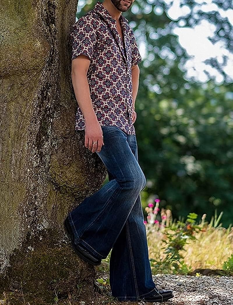 Buy Men's Vintage Stretch Bell Bottom 