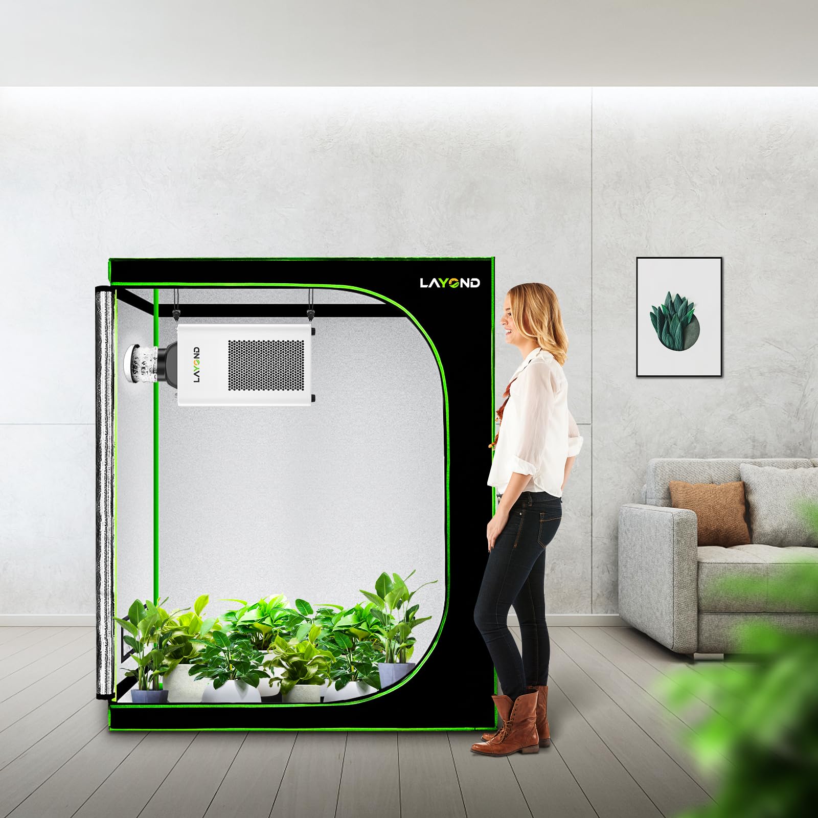 Amazon.com: LAYOND 4Inch 200CFM Indoor Grow Tent Ventilation