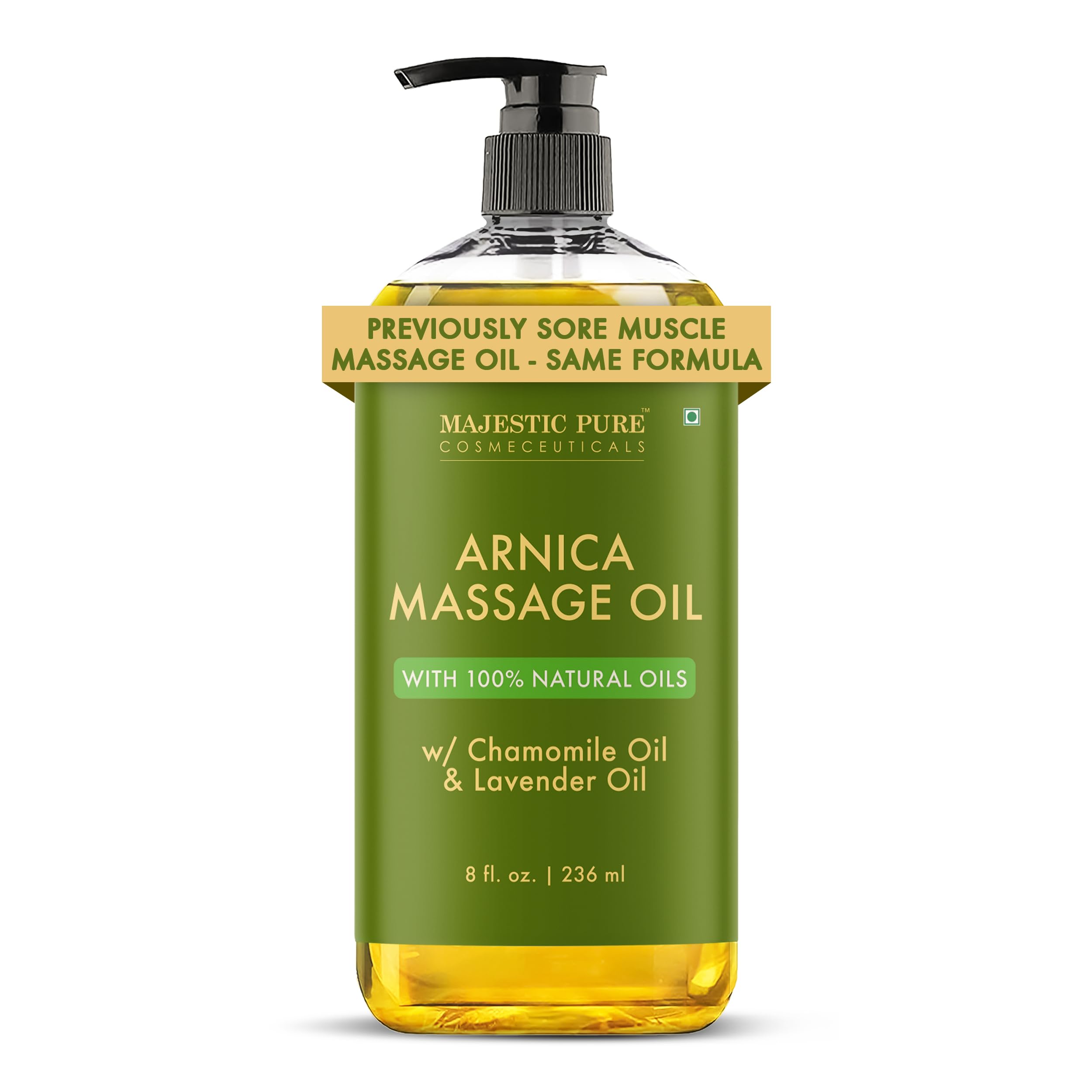 Majestic Pure Arnica Massage Oil