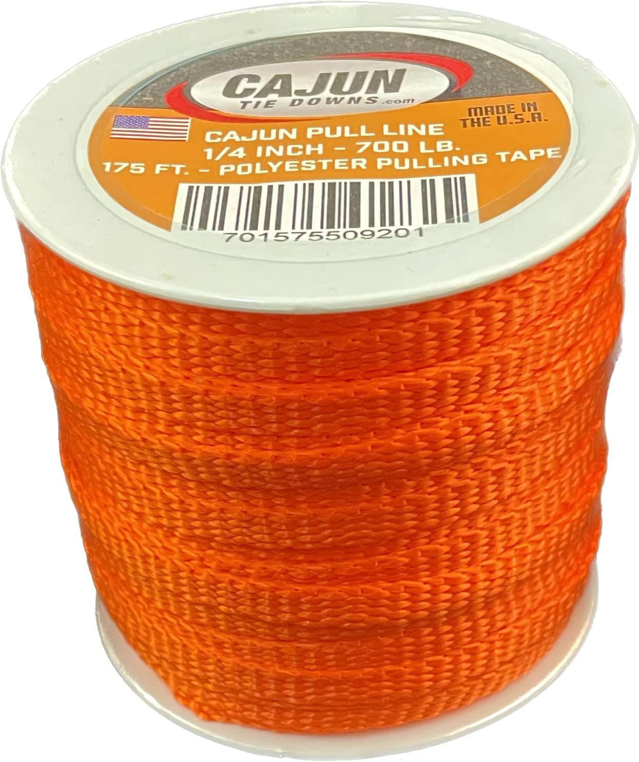 1/4" Cajun Pull Line - 700 lb. - Made in USA (175, Orange)