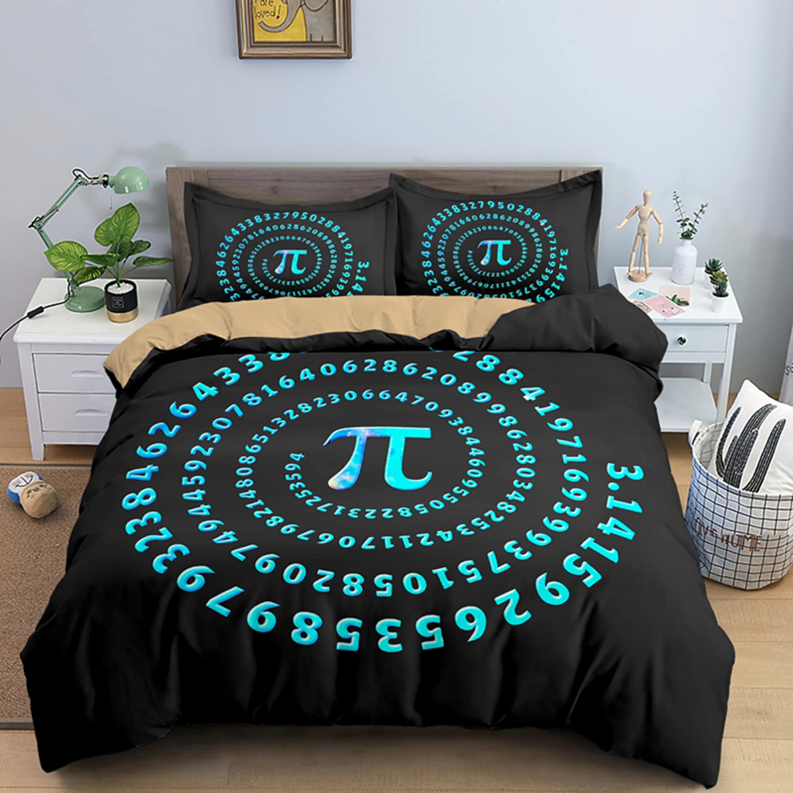 Tropical Housse De Couette 220X240 Cm Ado Bleu Floral Fleurs Papillon Parure De Lit 2 Personnes