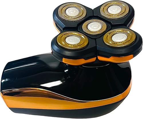 Miniatura 6 de 6 en 1 Máquina de afeitar eléctrica para hombres IPX7 impermeable con cortapelos/nariz pelo/patillas Trimmer Grooming Head Shaver kit