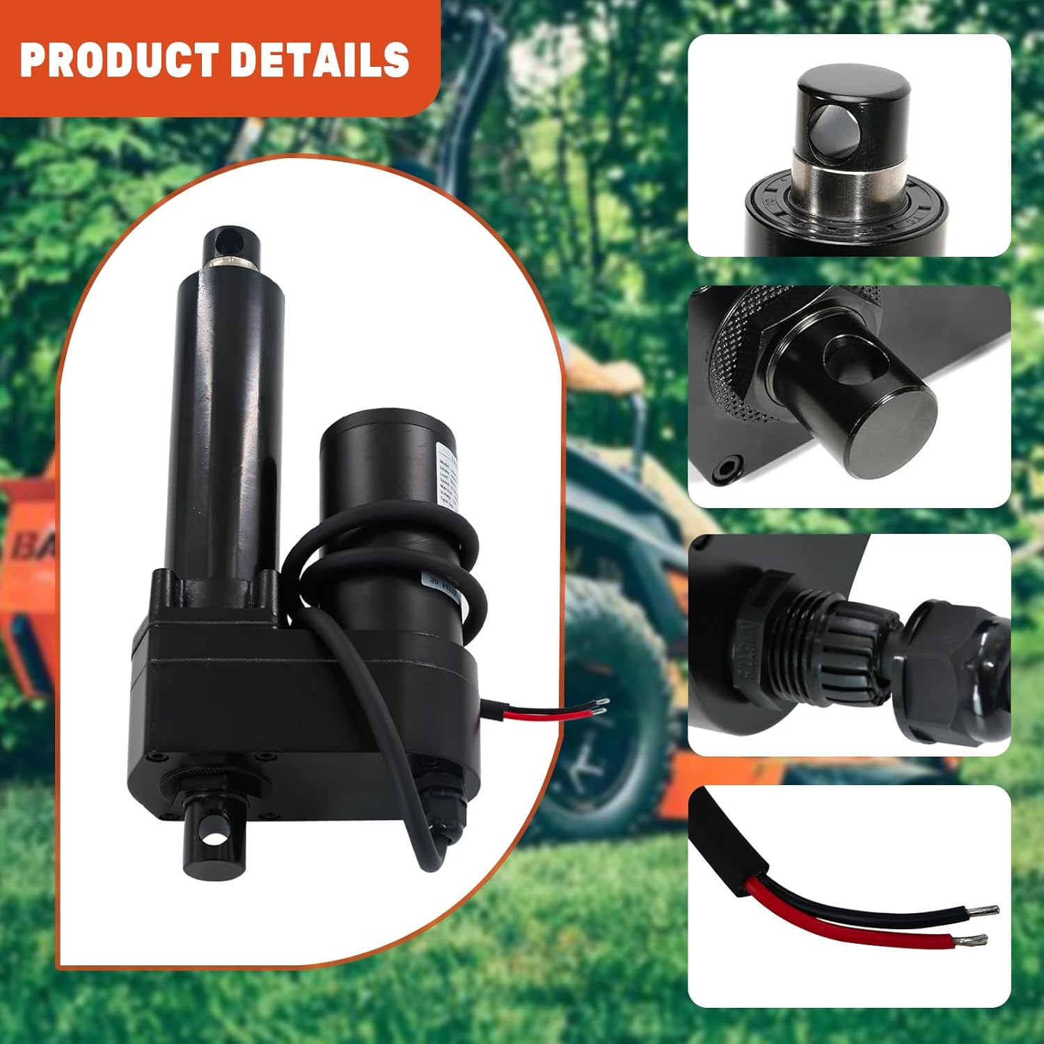 035-7033-00 Mower Deck Lift Actuator Compatible with Bad Boy Lawn Mower ZT Elite CZT AOS Compact Diesel Pup and Lightning Outlaw XP Stand-On Diesel 1100cc 1500cc Replace # 635-7033-00