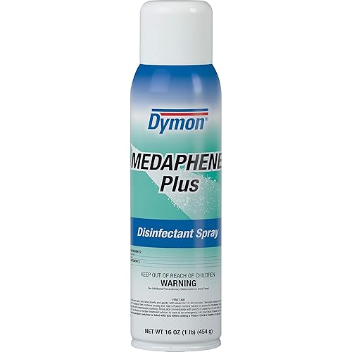 Dymon, ITW35720CT, Medaphene Plus Disinfectant Spray, 12 / Carton, Aqua,7.75"