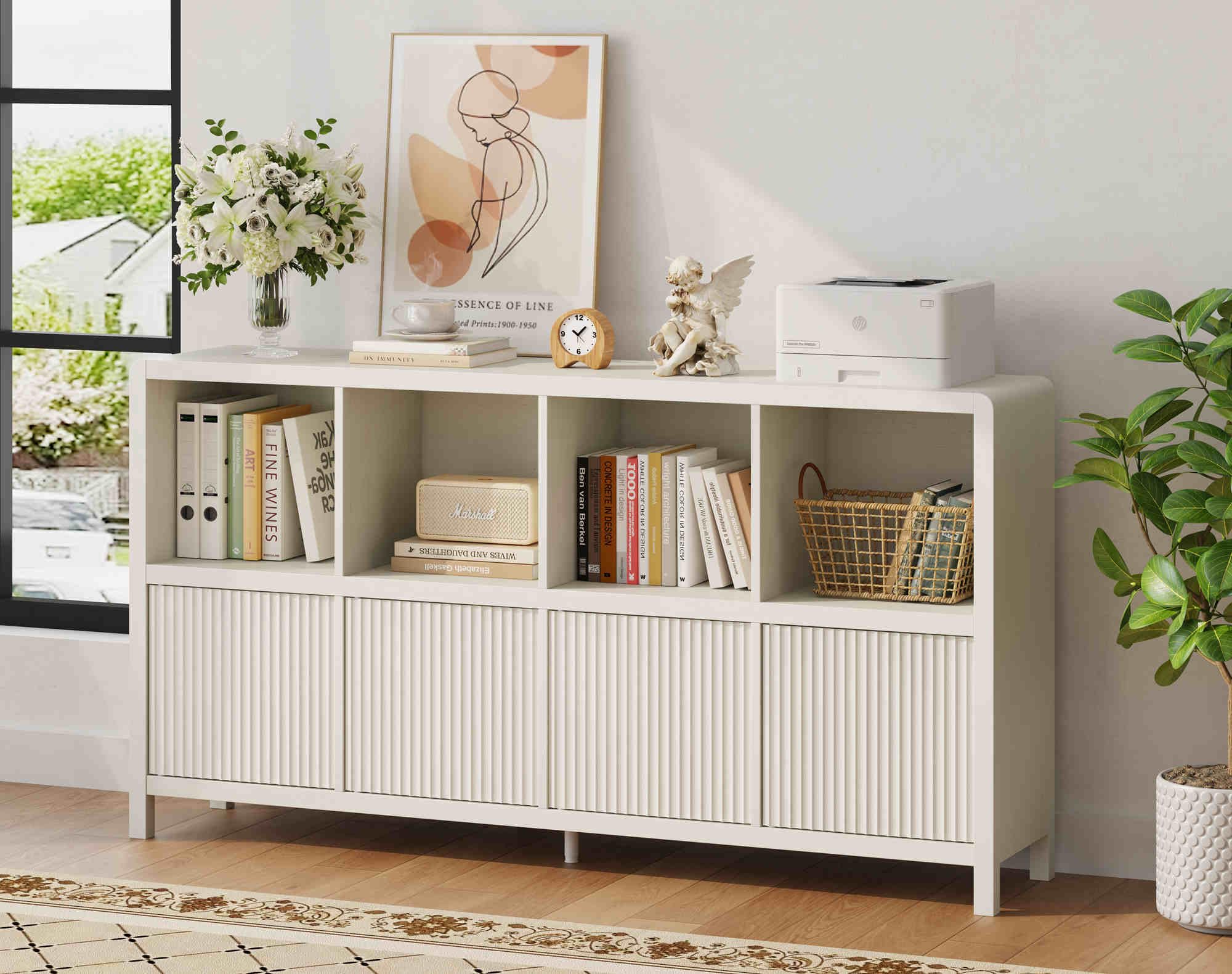 Amazon.com: FATORRI Bookcase 8 Cube Storage Organizer, 57 Inch