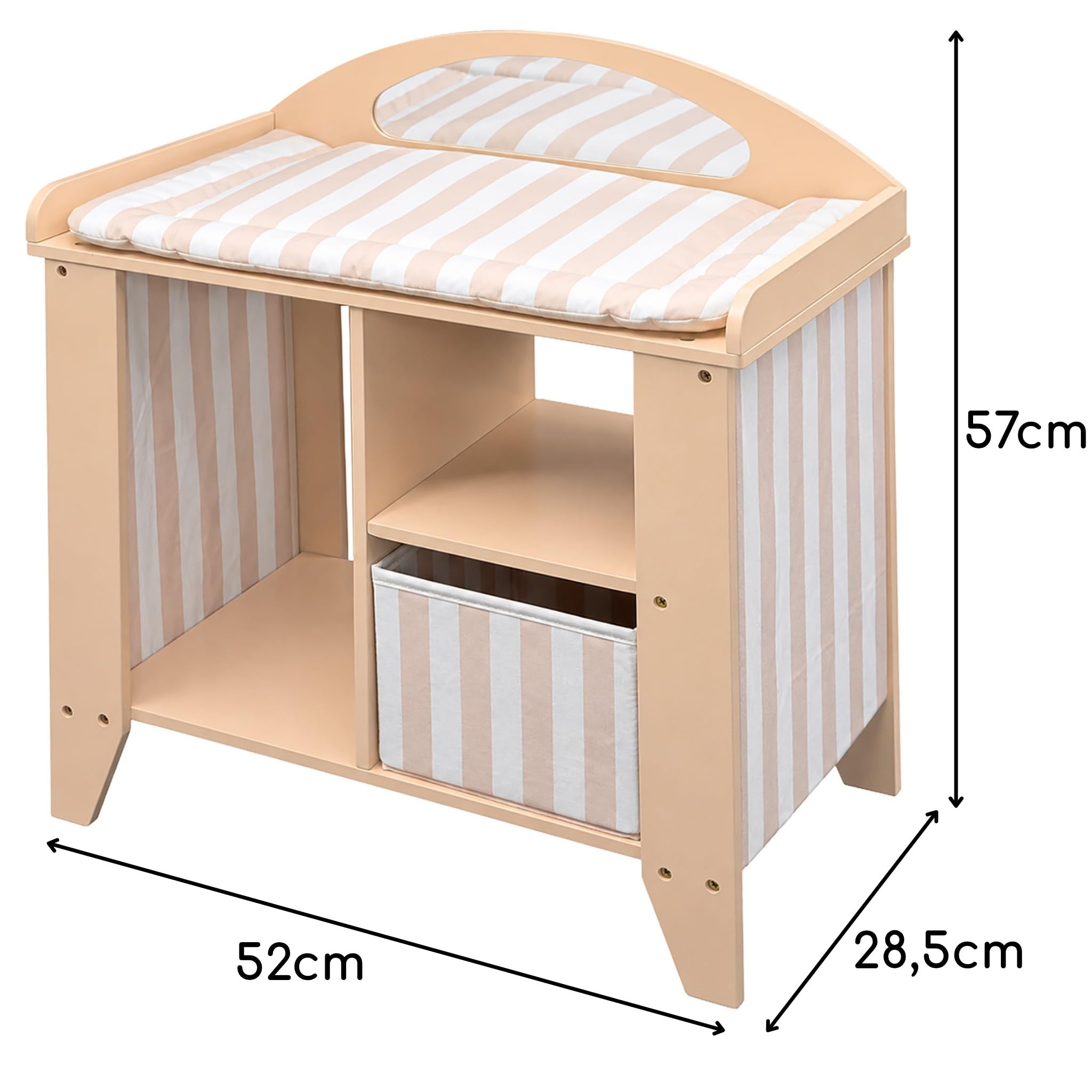 howa Przewijak dla lalek Stripes drewniany 27403