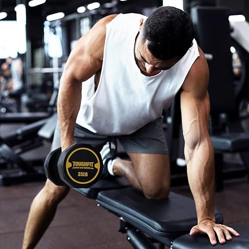 Miniatura 6 de Juego de mancuernas de 5 a 520 libras con estante opcional, mango de hierro moleteado antideslizante y recubierto de PEV, pesas libres para