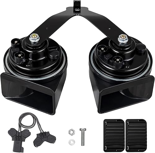 Vista 108 de FARBIN Bocina de coche compatible con Toyota/Lexus/Subaru, etc. Bocina de caracol eléctrica de tono alto y bajo de 12 V con parrilla protectora