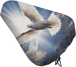 Dove Sky Waterproof Bike Seat Cover with Drawstring | Easy To Install Bicycle Seat Rain Cover Washable Oxford Bike Saddle Cover Waterproof Dustproof Cycle Seat Cover for Women Men