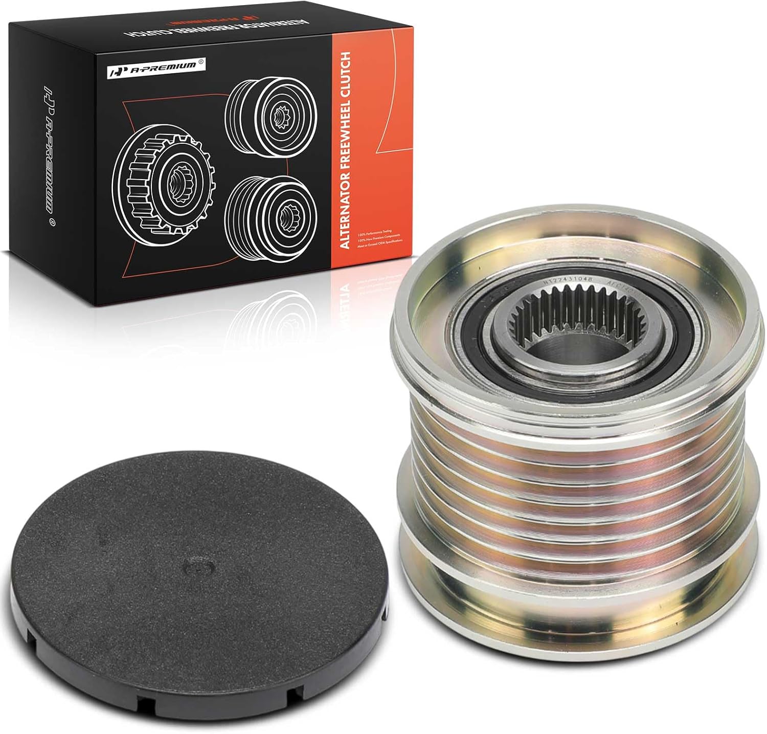 A-Premium Alternator Freewheel Clutch Pulley Compatible with Mercedes-Benz Sprinter 2500 3500, E320, R320, SL65 AMG & Dodge Sprinter 2500 3500 & Freightliner Sprinter 2500 3500 & Jeep Grand Cherokee