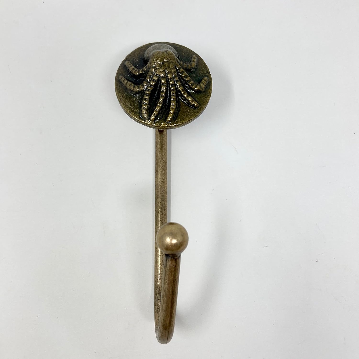 Antique Brass Sea-Life Marine Nautical Hooks (8. Dolphin)