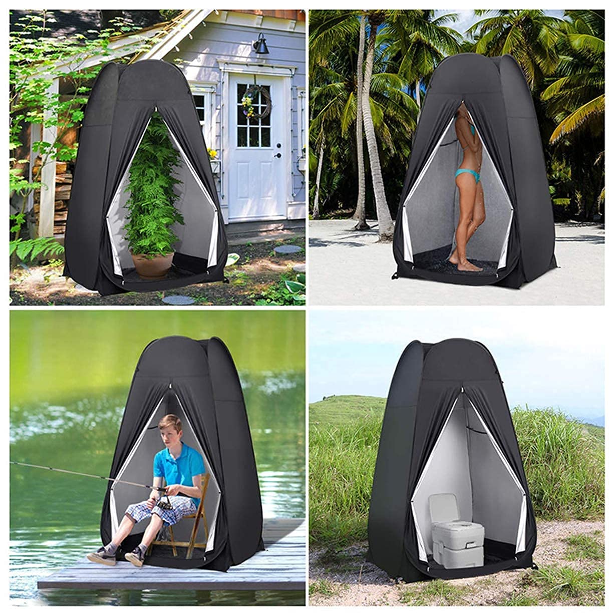 Doccia Privacy Tenda per Toilette Spogliatoio Tenda per Privacy - Tenda per Doccia Esterna Portatile istantanea, WC da Campo, Riparo dalla Pioggia per Campeggio e Spiaggia